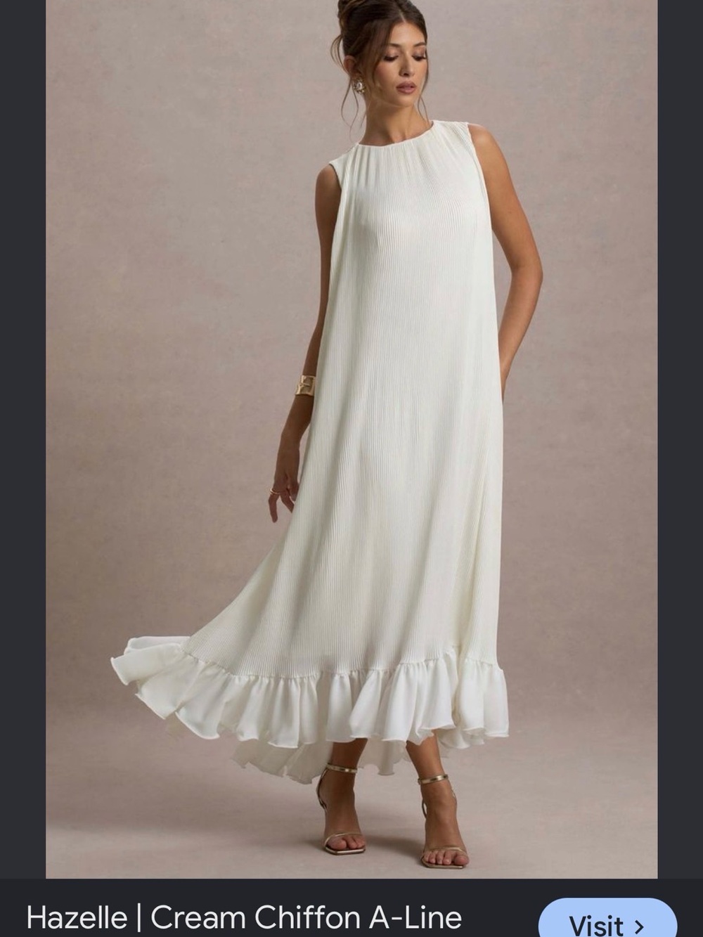 ISO!!! Please help! hazel Cream Chiffon A-Line Dress any size!!